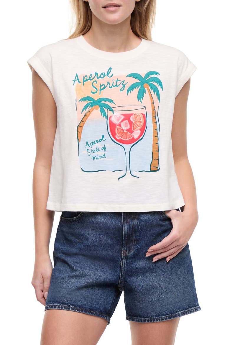 Nova Aperol State Graphic T-Shirt, Main, color, SNOW WHITE