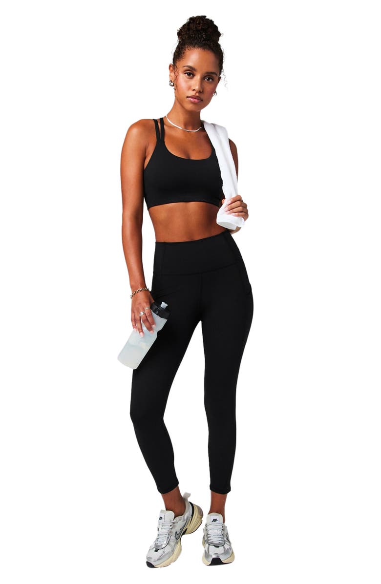 Fabletics Women's Oasis PureLuxe High-Waisted Legging 7/8, Alternate, color, Black