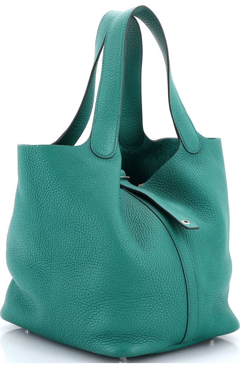 Pre-Owned Hermes Picotin Lock Bag Clemence MM, Alternate, color, Vert Vertigo