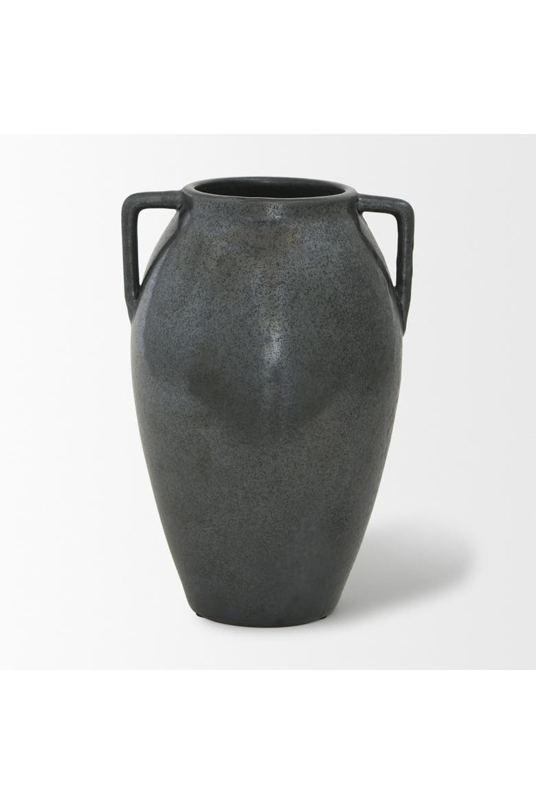 Kora Metallic Double Ear Vase, Alternate, color, Grey