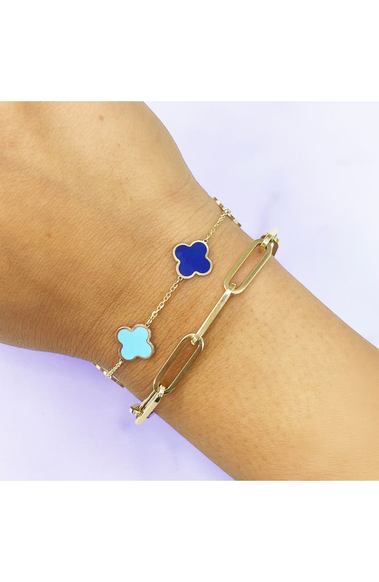 The Lovery Fine Jewelry Extra Large Paperclip Bracelet, Alternate, color, Yellow Gold