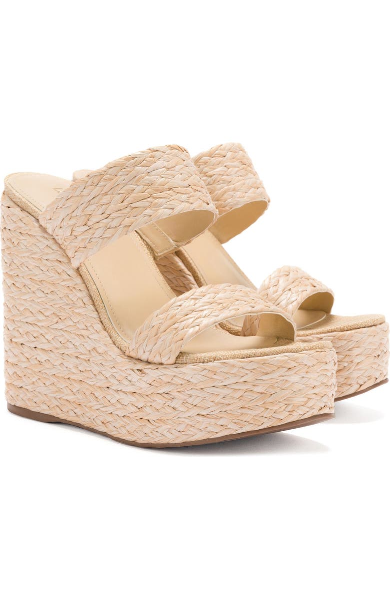 Larroudé Pamela Wedge, Alternate, color, Natural