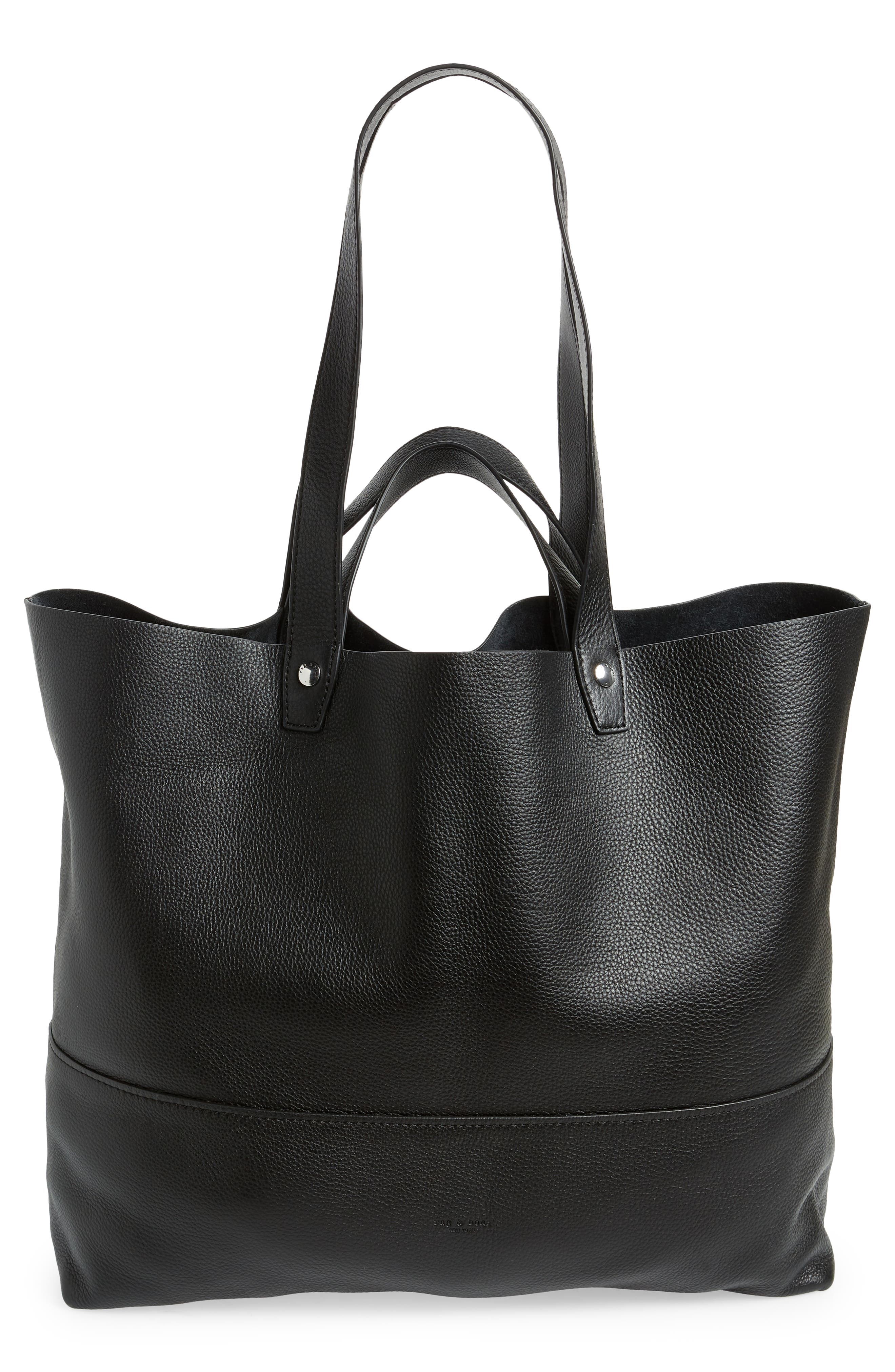 rag & bone Logan Leather Tote, Main, color, 
