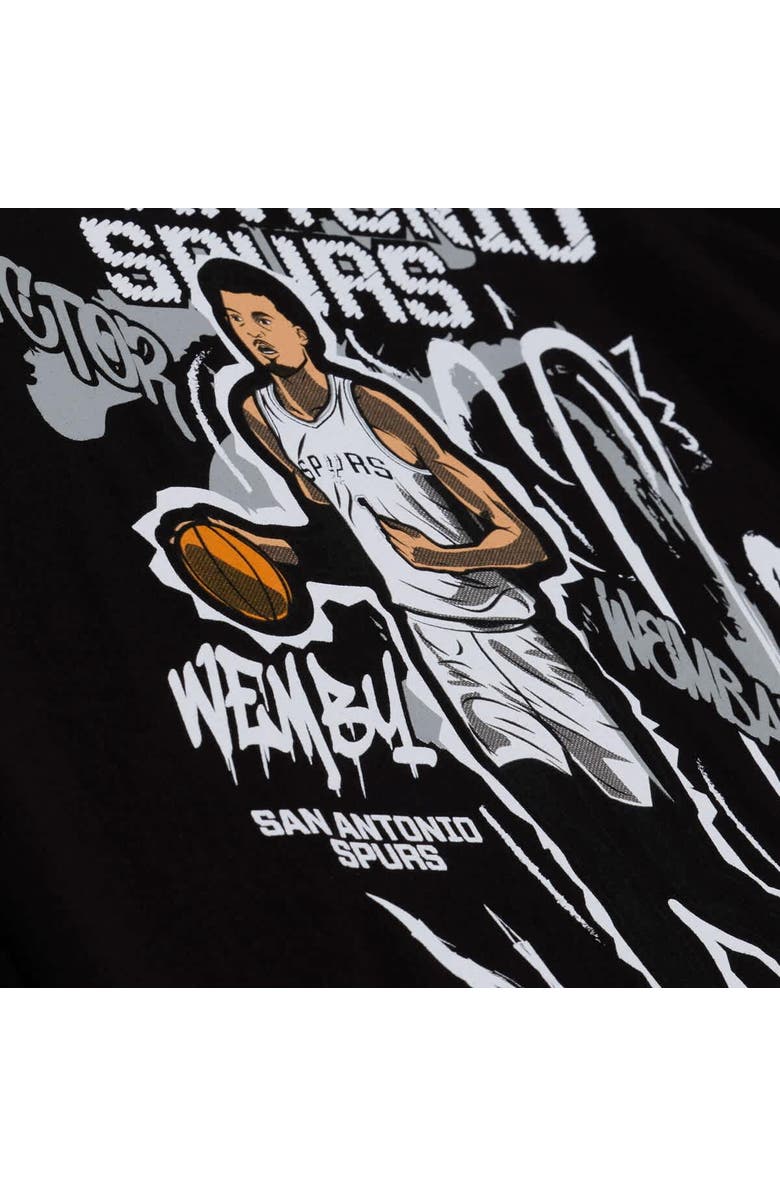 Mitchell & Ness Men's Mitchell & Ness Victor Wembanyama Black San Antonio Spurs Chalked Up T-Shirt, Alternate, color, Black