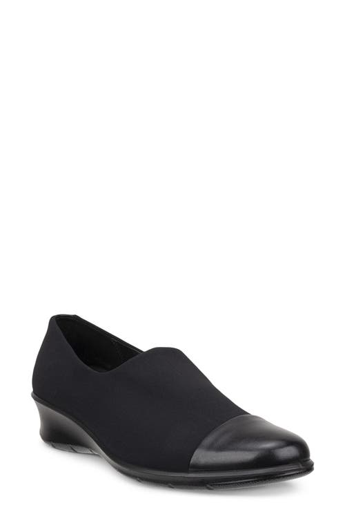 Ecco Felicia Cap Toe Loafer In Black