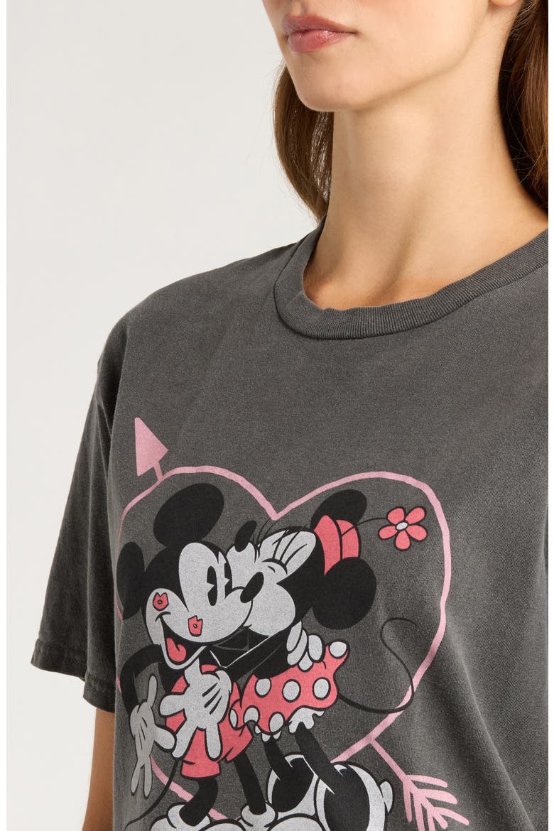 Hearts & Kisses Cotton Graphic T-Shirt, Alternate, color, VINTAGE BLACK