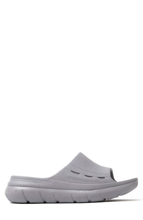 Dearfoams Powell Slide Sandal In Gray
