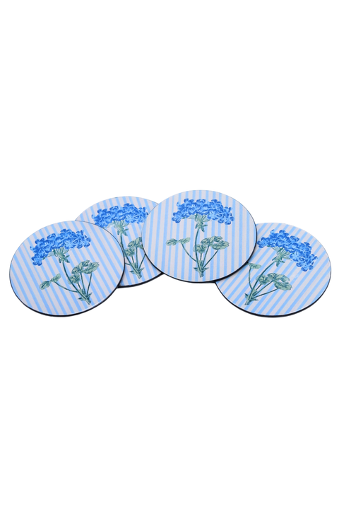 Hydrangea Lacquerware Coasters - Set of 4