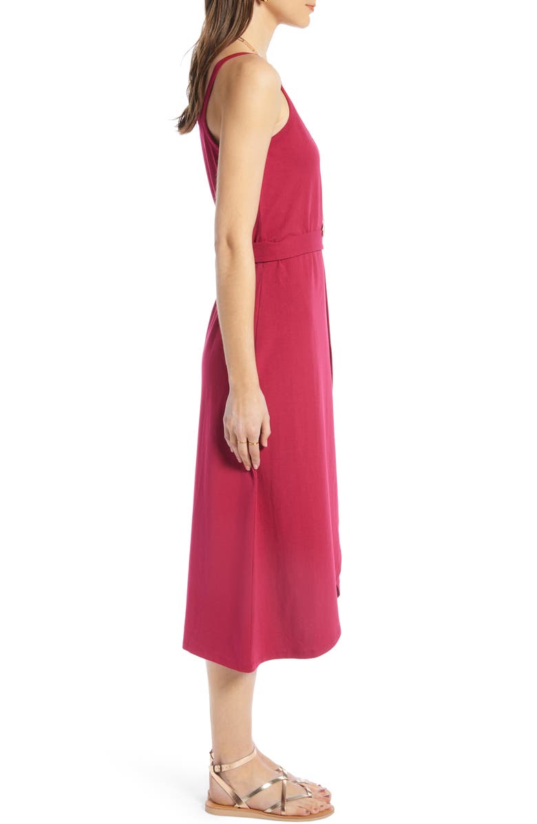 Treasure & Bond Knit Wrap Midi Sundress, Alternate, color, 