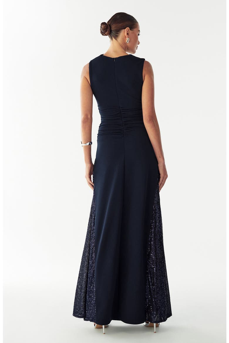 Avena Maxi Dress, Alternate, color, Navy Blue
