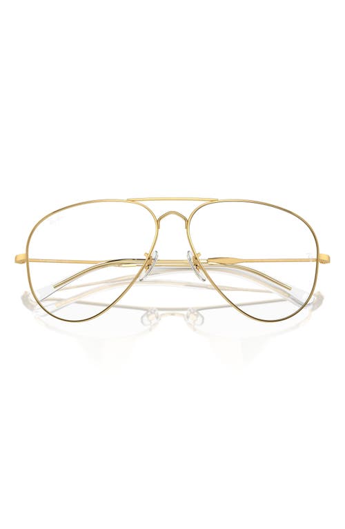 Ray Ban Ray-ban 58mm Old Pilot Polarized Aviator Sunglasses In Gold