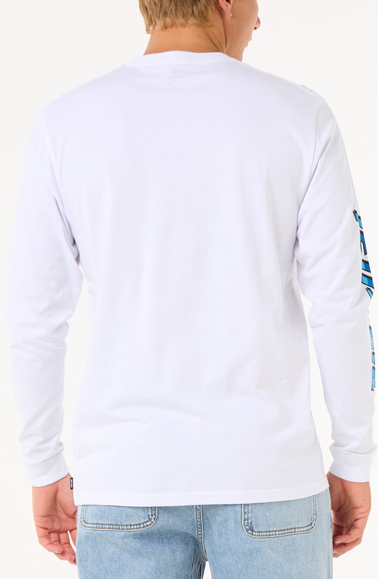 Rip Curl Fade Out Icon Long Sleeve Organic Cotton Graphic T-Shirt (Men ...