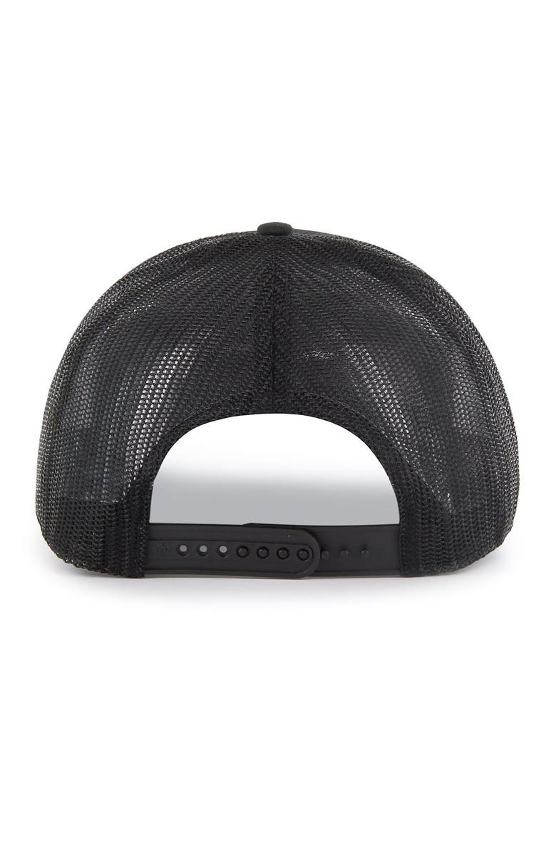 '47 Men's '47 Black Colorado Rockies Ridgeline Tonal Patch Trucker Adjustable Hat, Alternate, color, 