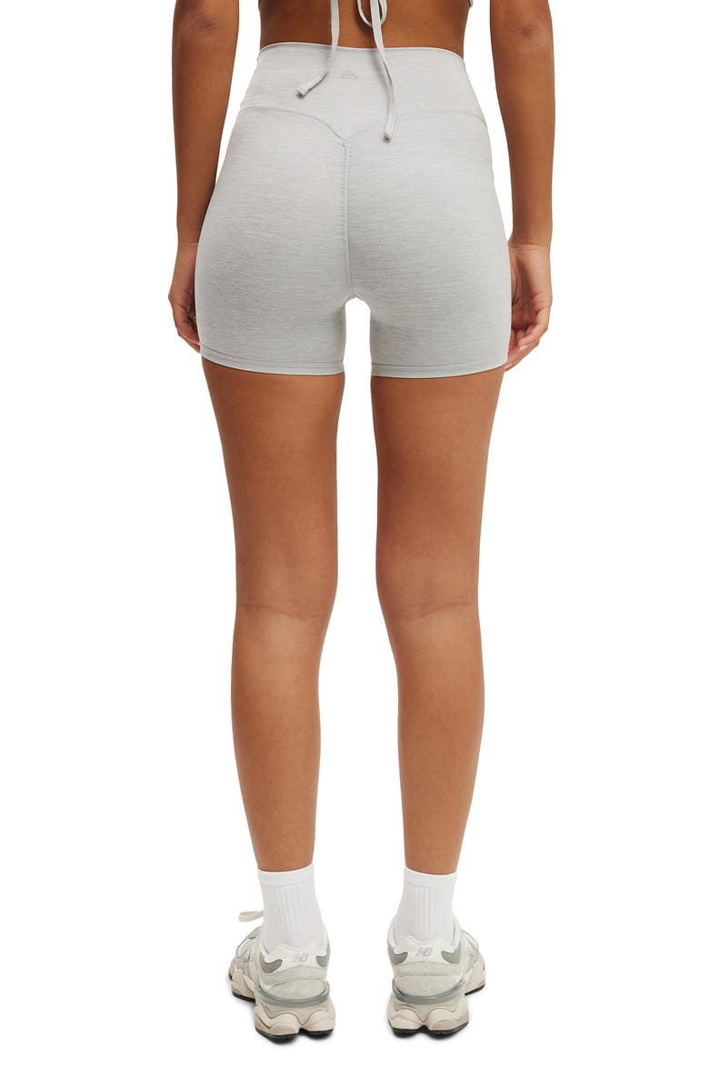 COTTON ON BODY Women's Active Ultra Soft Invisible Scrunch Shortie Short, Alternate, color, Light Grey Marle