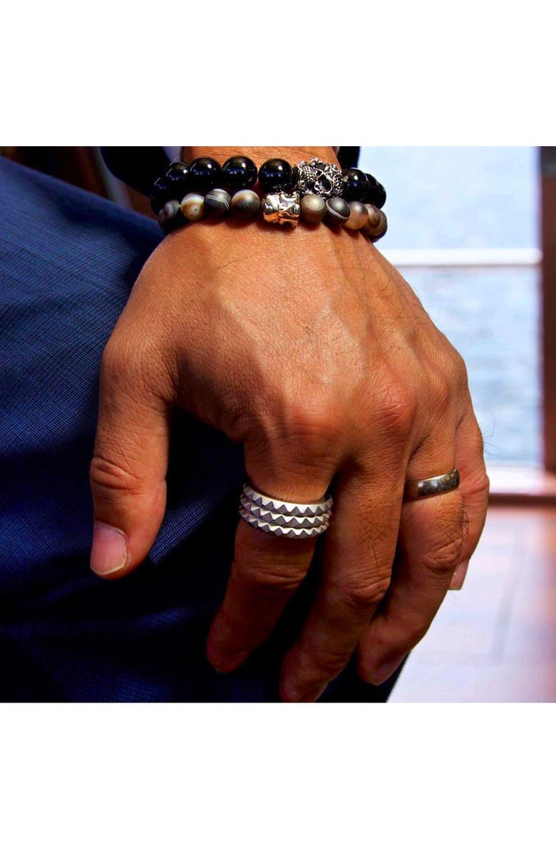 Room101 Buddha Bead Bracelet, Alternate, color, Grey