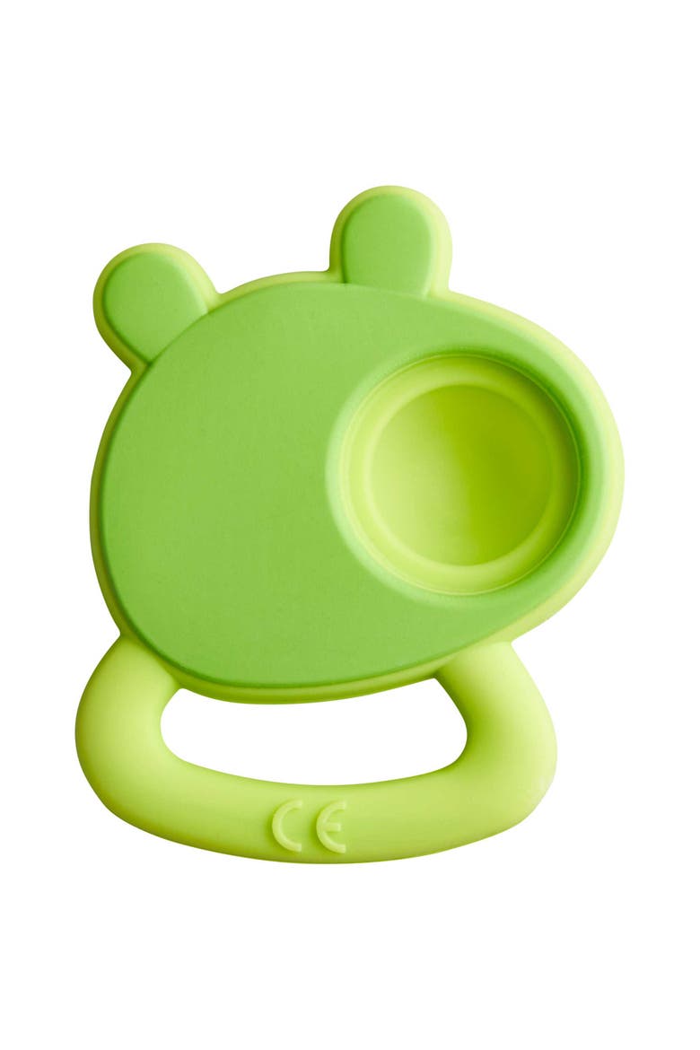Popping Frog Silicone Teething & Clutching Toy, Alternate, color, Multi