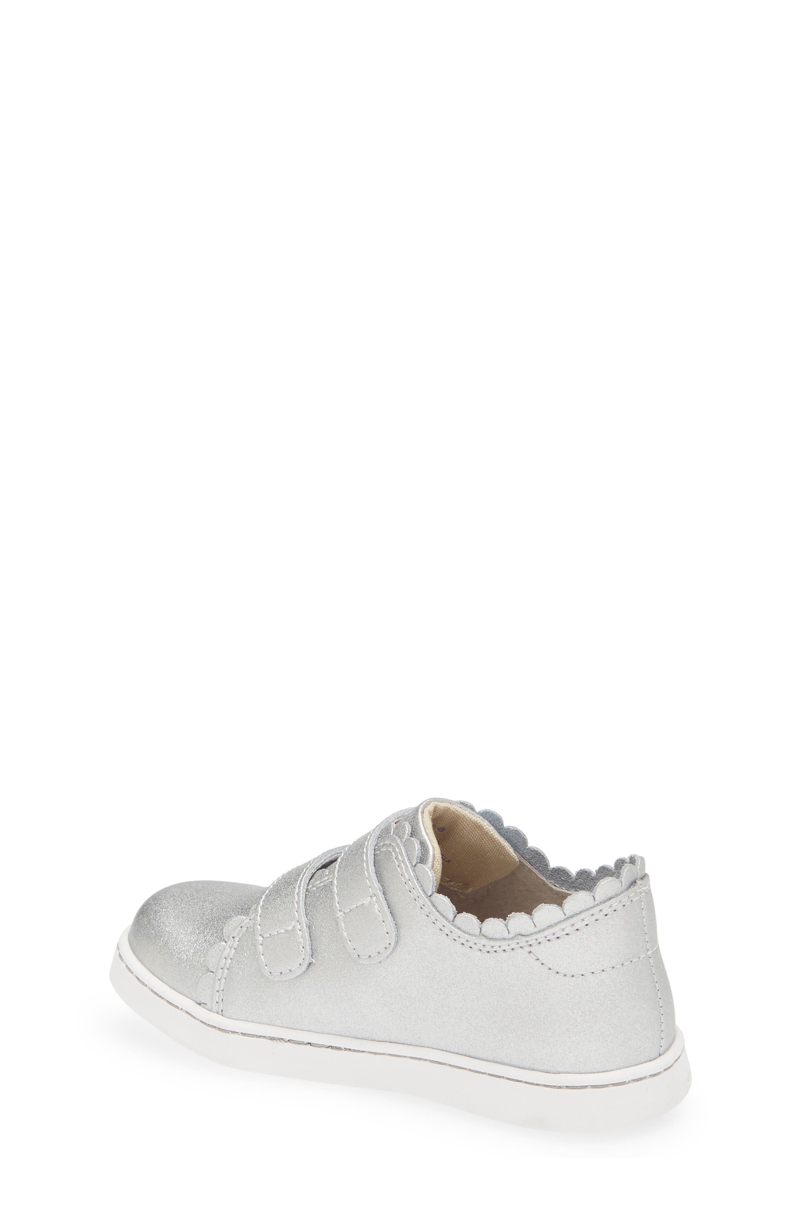L'AMOUR Caroline Scallop Sneaker, Alternate, color, Silver