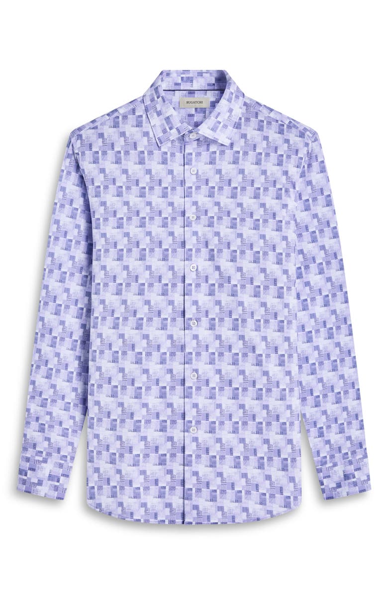 Bugatchi James OoohCotton<sup>®</sup> Check Button-Up Shirt, Alternate, color, Lilac