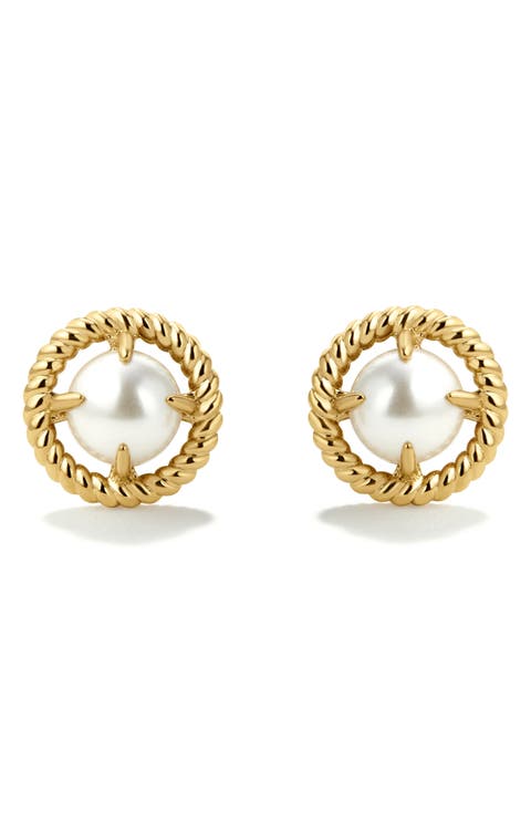 Imitation Pearl Stud Earrings