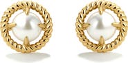 D.LOUISE Imitation Pearl Stud Earrings