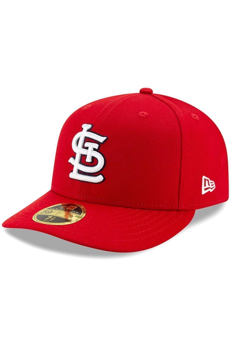 Men's New Era Red St. Louis Cardinals Authentic Collection On-Field Low Profile 59FIFTY Fitted Hat, Alternate, color, RED