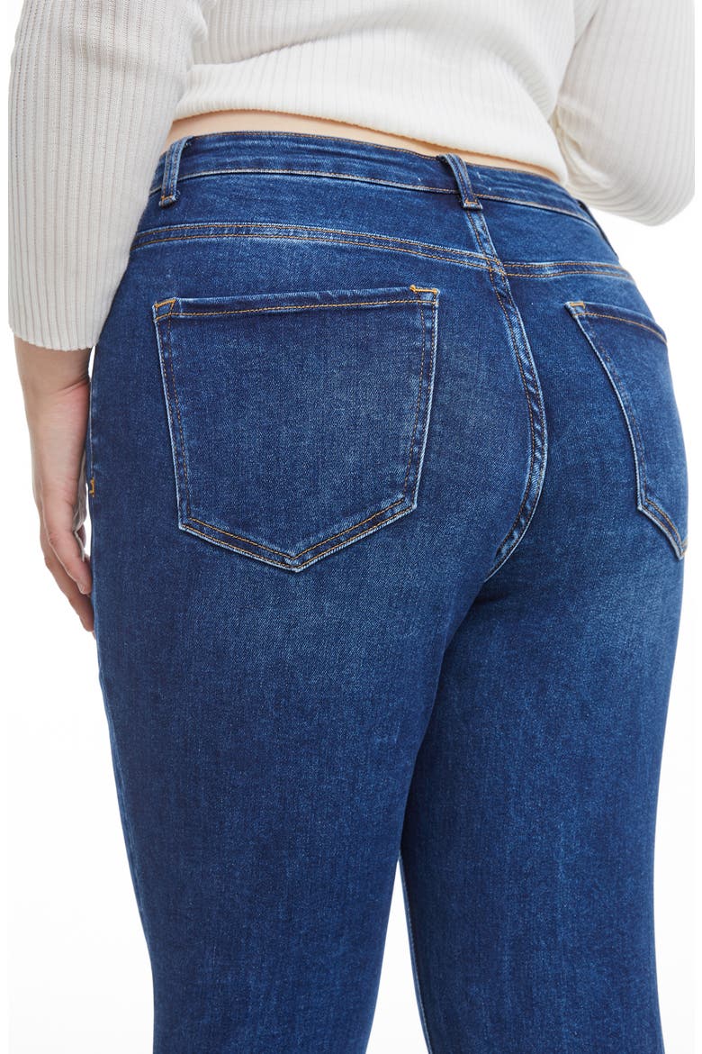 High Waist Bootcut Jeans, Alternate, color, DEEPSEA