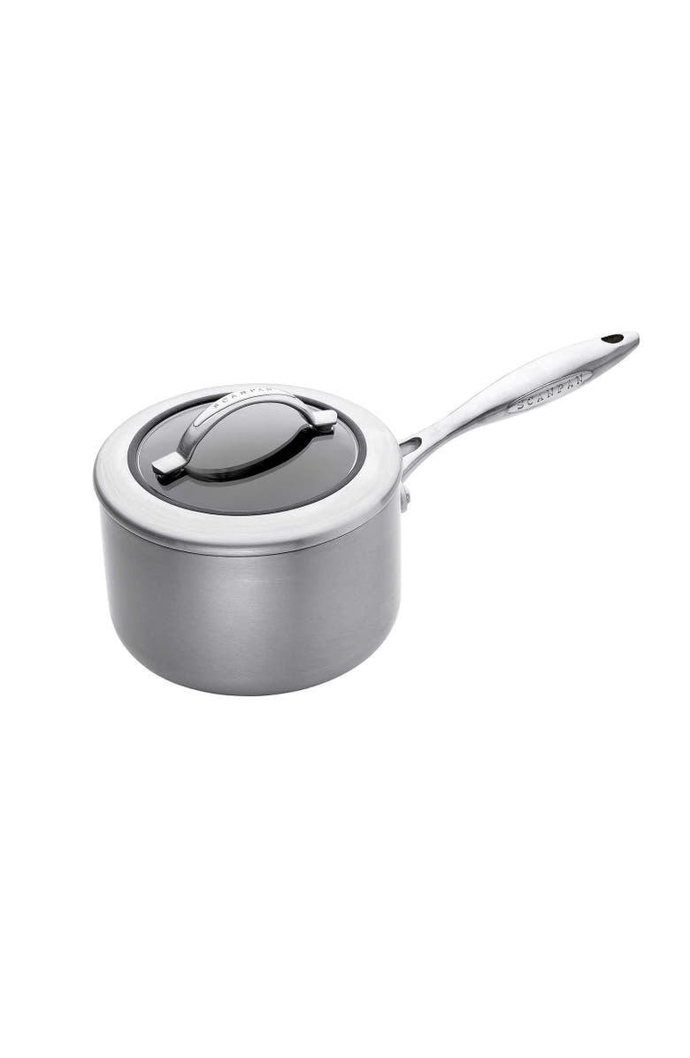 Scanpan CTX 2 Quart Saucepan with Lid, Stainless Steel, Main, color, Silver