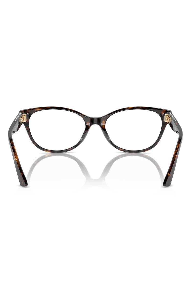 Jimmy Choo 54mm Oval Optical Glasses, Alternate, color, Havana / Demo Lens