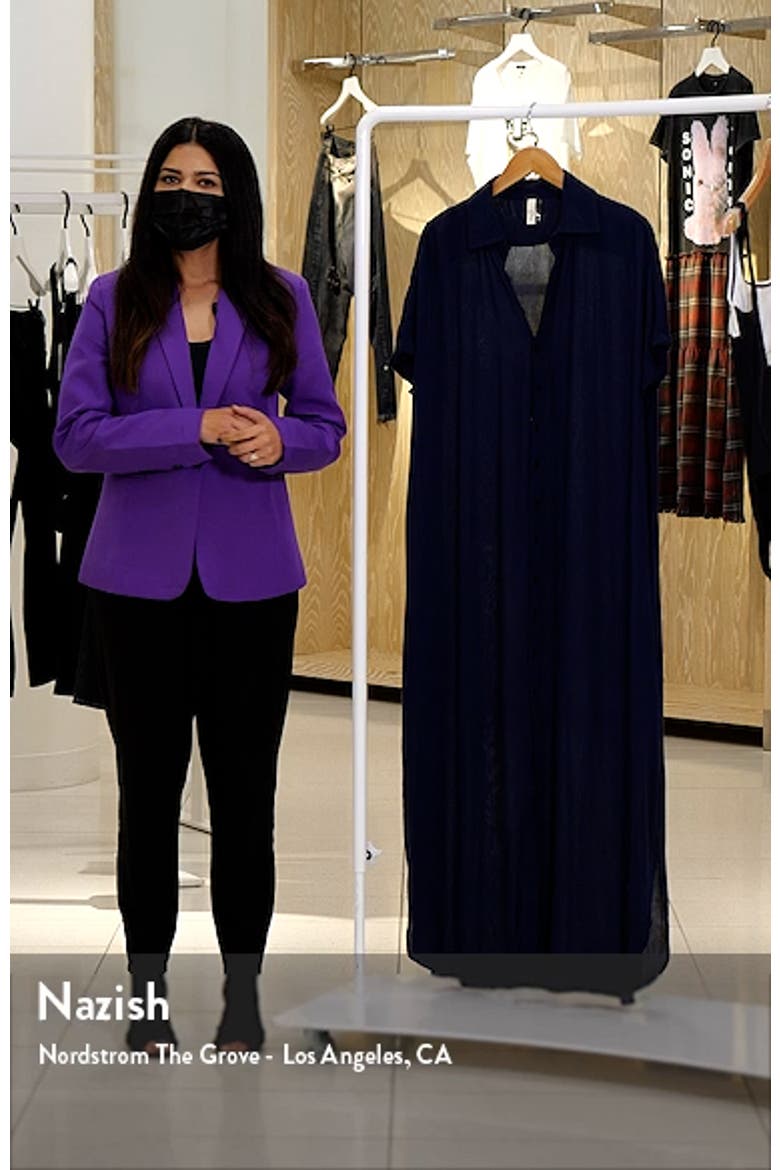 Button-Down Maxi Cover-Up Dress video