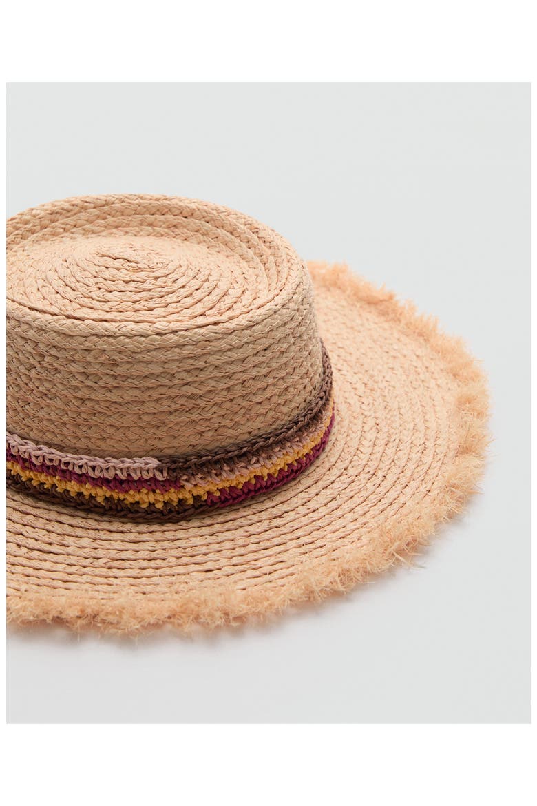 Braided Raffia Hat, Alternate, color, BEIGE