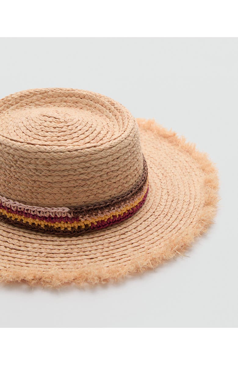 MANGO Braided Raffia Hat, Alternate, color,