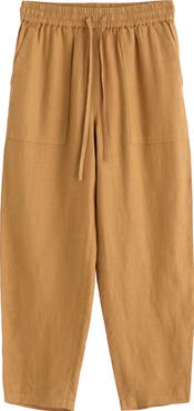 Seasalt Cornwall Sholl Drawstring Tapered Organic Cotton Twill Pants