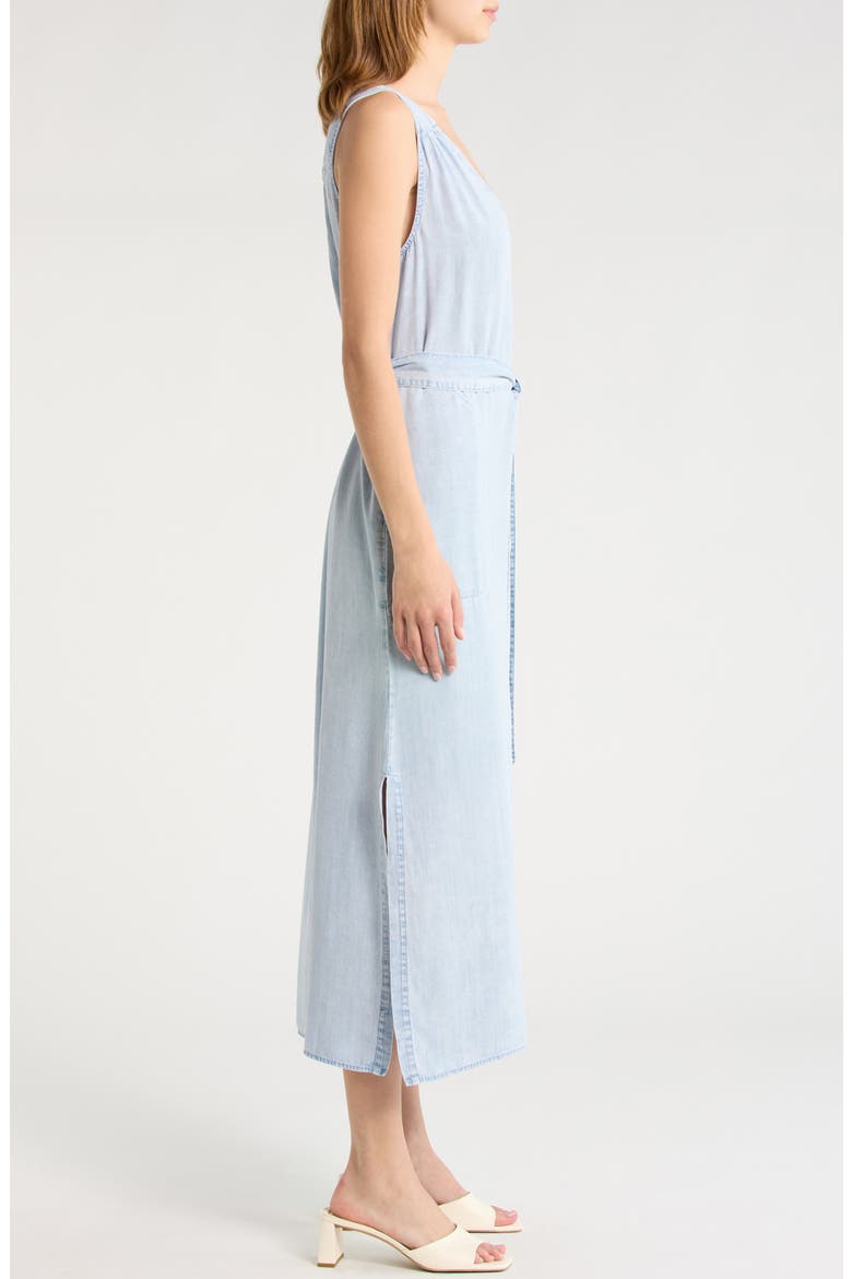 Landon Sleeveless Denim Dress, Alternate, color, BLEACHED INDIGO BLUE