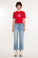 KanCan Rocio Essentials Mid Rise Cropped Straight Leg Jeans