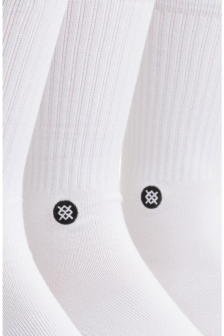 Icon Assorted 3-Pack Crew Socks, Alternate, color, WHITE