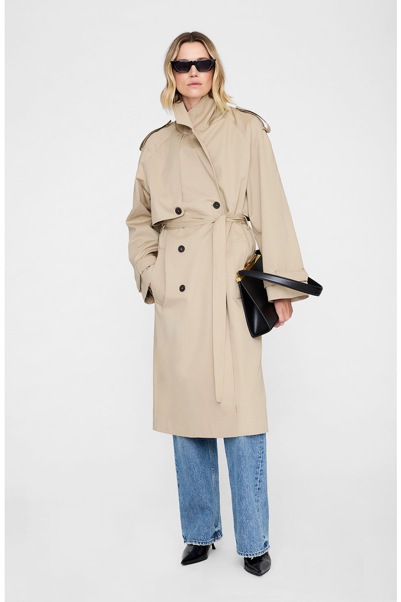 Rickie Maxi Trench, Main, color, Beige