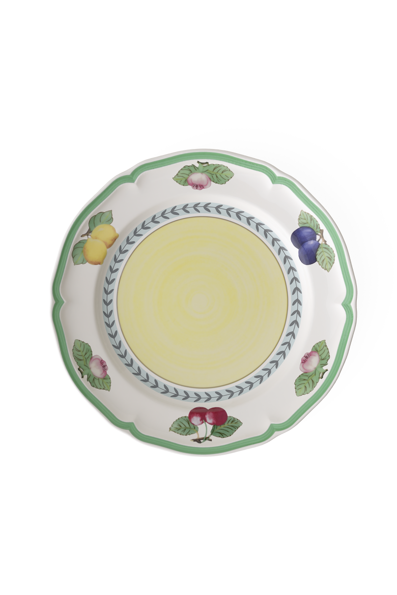 French Garden Fleurence Dinner Plate, Main, color, white