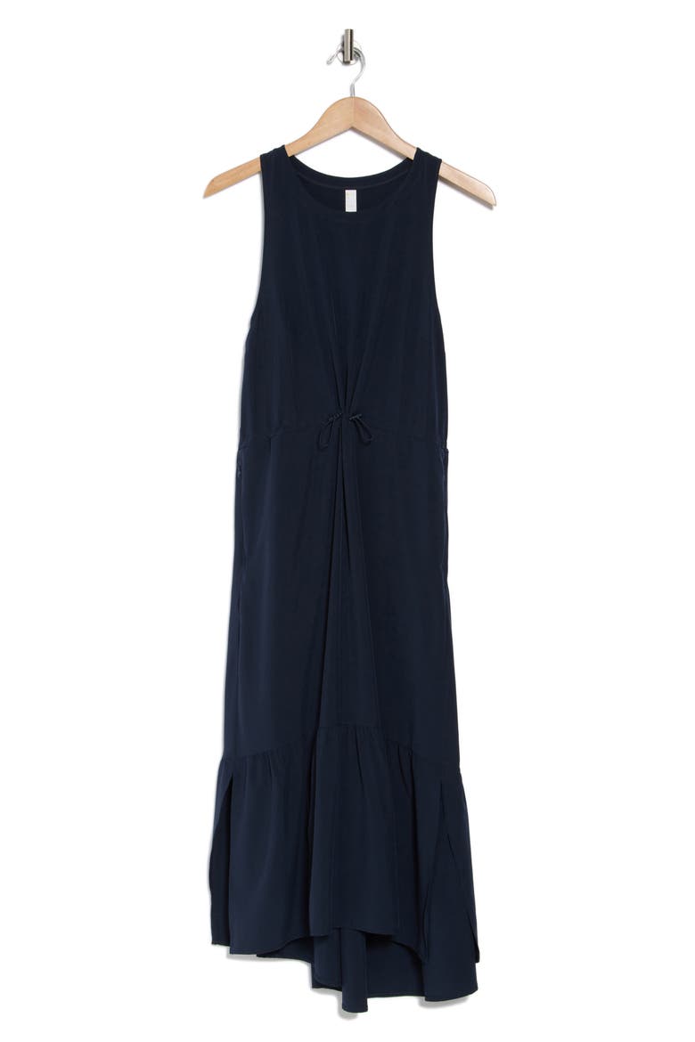 Pursuit Tiered Midi Dress, Alternate, color, NAVY SAPPHIRE