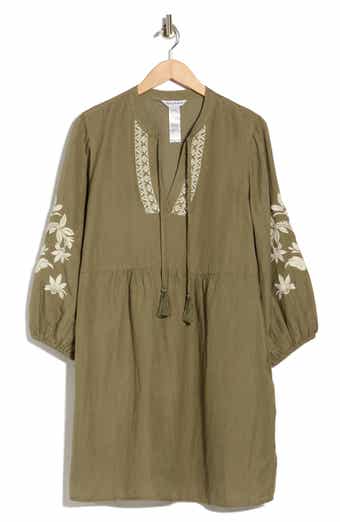 St. Lucia Floral Embroidered Dress
