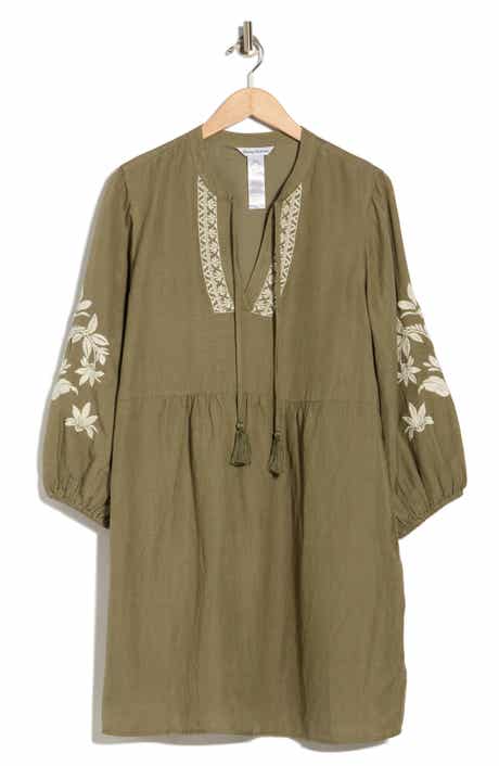 St. Lucia Floral Embroidered Dress