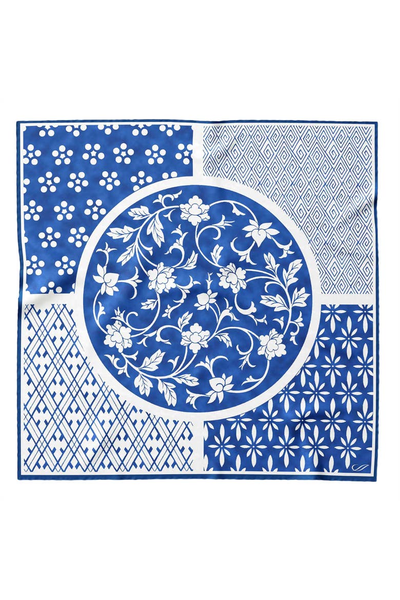 Nadia - Silk Bandana, Main, color, Blue