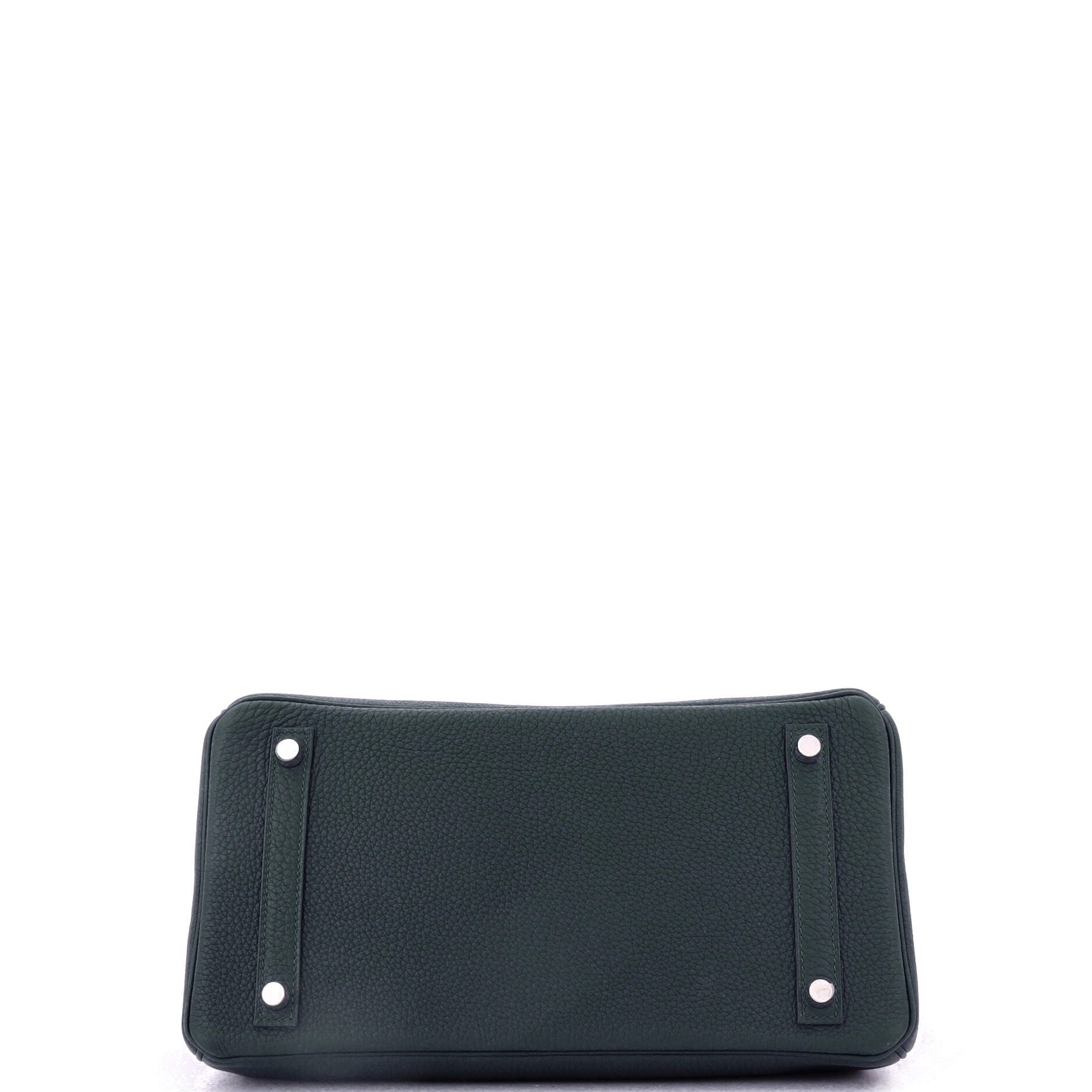 Pre-Owned Hermes Birkin Handbag Green Togo with Palladium Hardware 30, Alternate, color, 