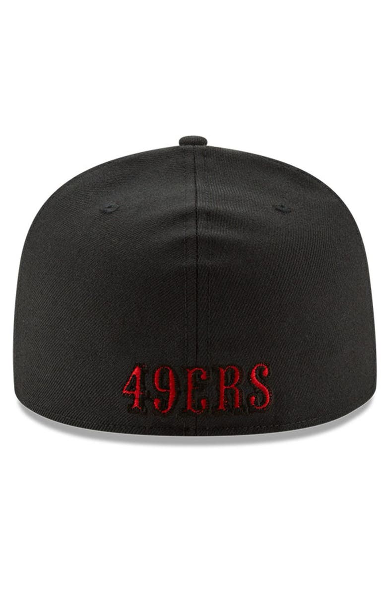 New Era Men's New Era Black San Francisco 49ers Team 59FIFTY Fitted Hat, Alternate, color,