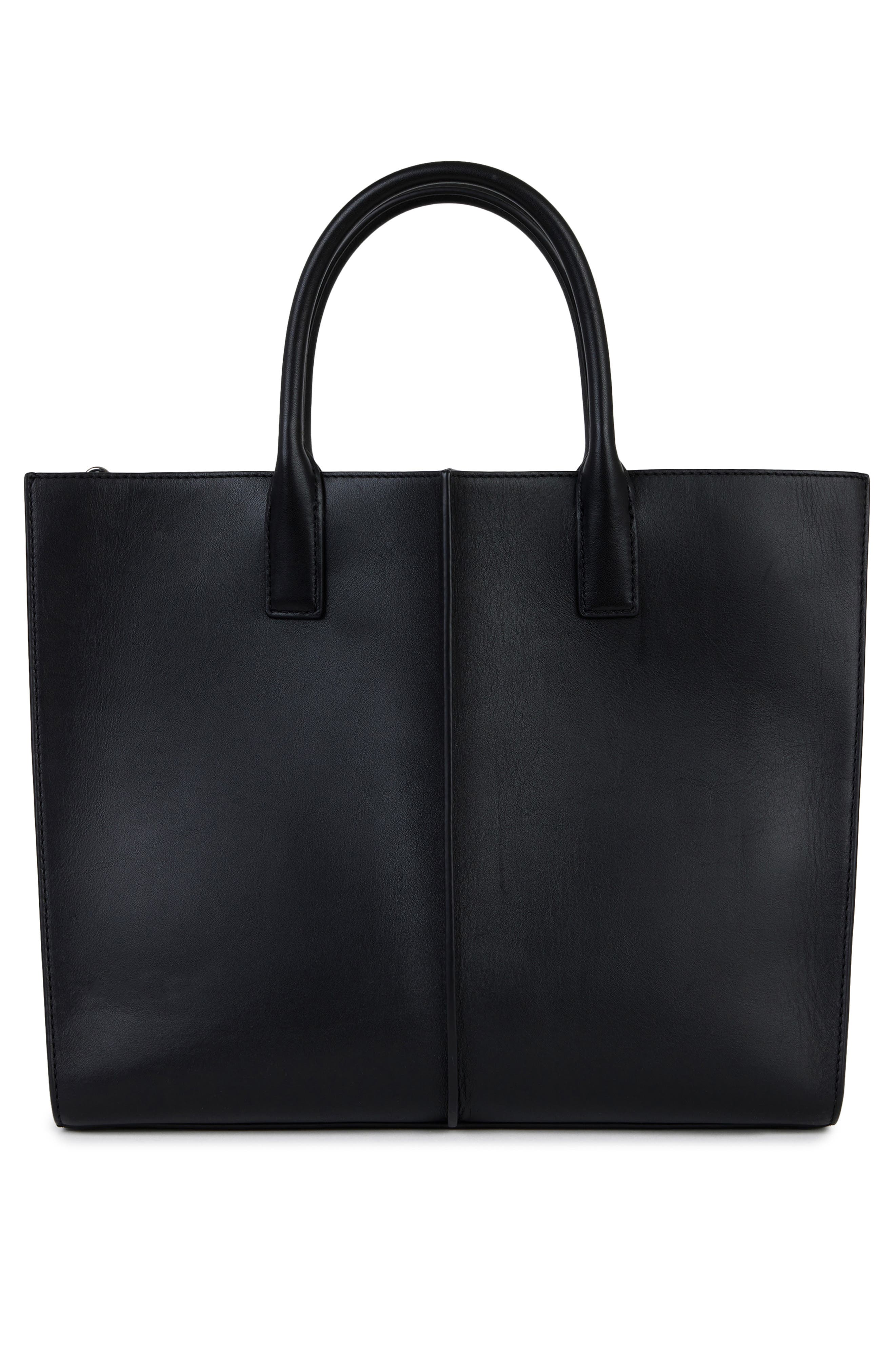 WE-AR4 The Industry Leather Tote, Alternate, color, Black