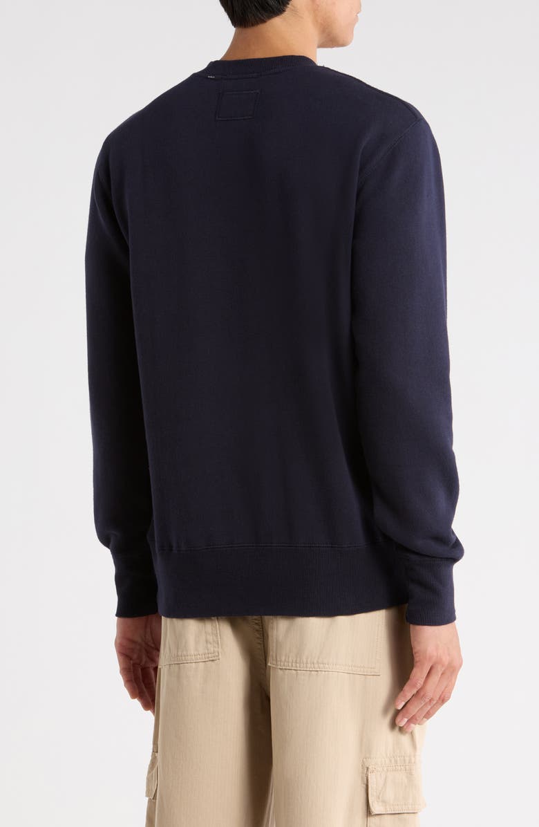 Imperfects Signature Crewneck Cotton Blend Fleece Sweatshirt, Alternate, color, Dark Navy