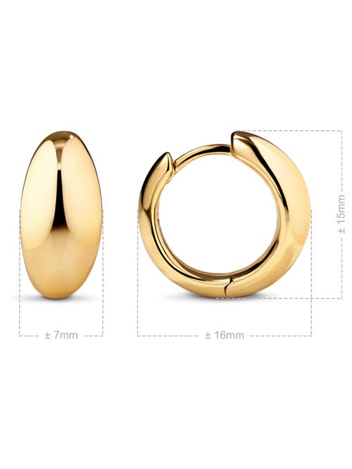 Devata Dome Hoop Earrings In Gold