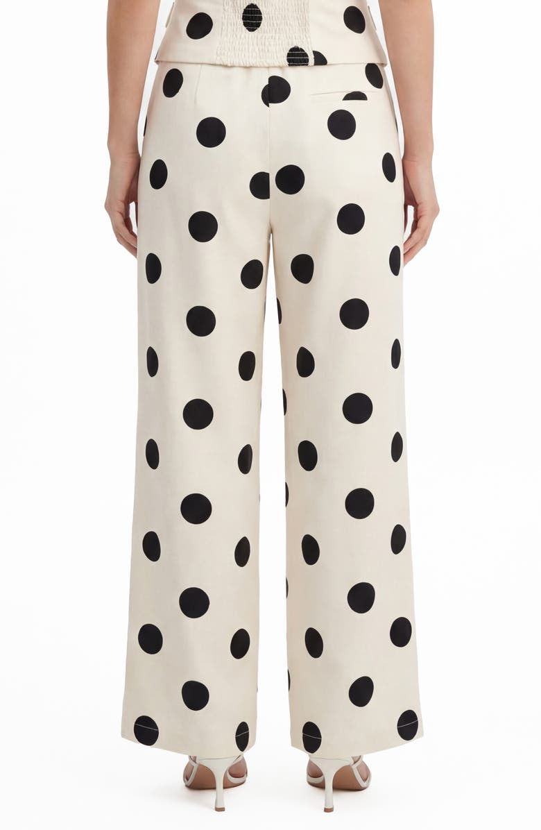 BY DESIGN Maude Polka Dot Wide Leg Pants, Alternate, color, Harper Dot