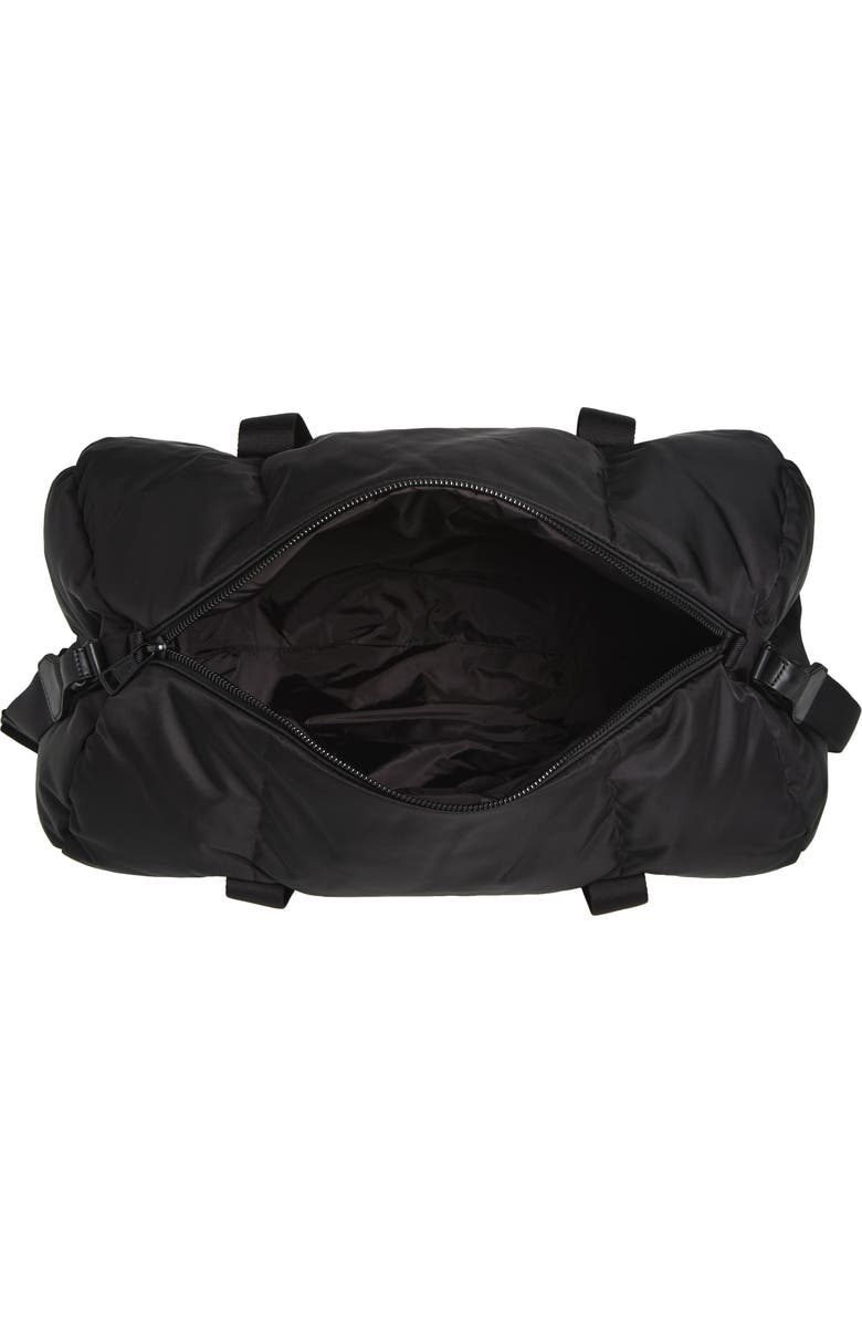 Moncler Duddle Nylon Duffle Bag, Alternate, color, Black