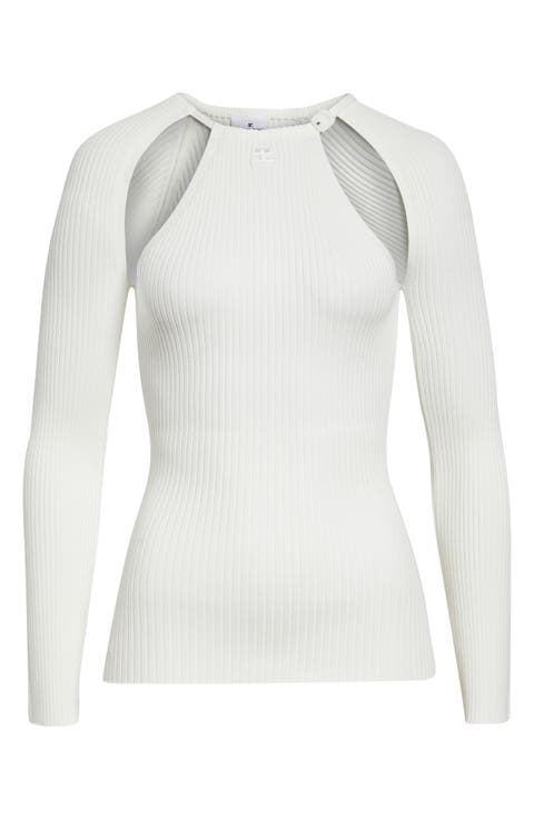 Cutout Ribbed Sweater