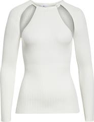 Courrèges Cutout Ribbed Sweater